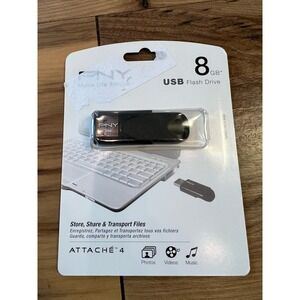 PNY 8GB USB Flash Drive Attaché 4 Sealed New